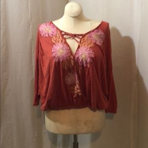 FreePeople Amazing Flower Shirt S/P